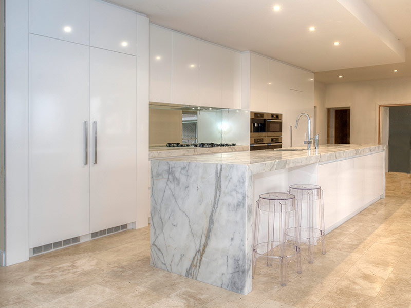 Highland Kitchens - Stylish use of marble in the Contemporary kitchen